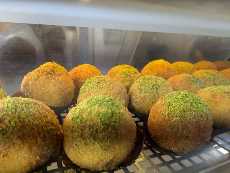 Arancini al pistacchio